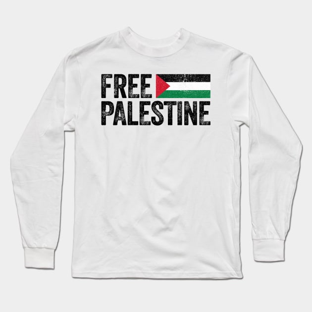 Free Palestine flag Long Sleeve T-Shirt by Africanob